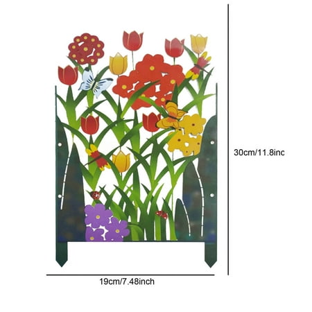 

iopqo gardening tools colorful garden and metal screen 3 panel flower patio & garden tools card slot