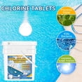 thumbnail image 3 of Chlorine Tablets for Swimming Pools - Slow Dissolving, Individually Wrapped Pool Maintenance Treatment for Algae Control & Water Clarification, 3 of 8