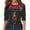 A-Grey187, variant on Yuanlong Womens T-Shirts Colorful Floral Embroidery 3/4 Sleeve Crew Neck Tshirts Boho Spring Gathering & Daily Wear Tops