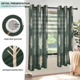 thumbnail image 3 of Yayeee Window Curtains Set of 2 for Living Room Light Filtering 63"x42", Beige Plants, 3 of 7