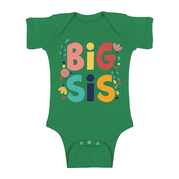 Awkward Styles Floral Baby Bodysuit Short Sleeve Floral Romper for Sister One Piece Sister One Piece Top Birthday Gifts for Baby Girls Bodysuit for Little One Cute Baby Clothing for Girls Kids Gifts