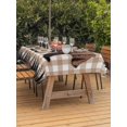 thumbnail image 3 of Outdoor Tablecloth with Umbrella Hole for Patio/Picnic/Party/Camping, Brown Bear Cabin Waterproof Table Cloth Rectangle Table Cover Washable, Vintage Pine Tree Brown Buffalo Plaid (60"x 102"), 3 of 9
