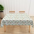 thumbnail image 3 of Duangreer Green Holly Christmas Rectangle Tablecloth, Waterproof Wrinkle Resistant Table Cover for Party Picnic Dinner Decors, 60 x 84 Inch, 3 of 5