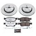 thumbnail image 3 of PowerStop Front Z36 Truck & Tow Carbon-Fiber Ceramic Brake Pad and Drilled and Slotted Rotor Kit Fits: JEEP Select Models K7412-36, 3 of 9