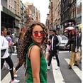 thumbnail image 3 of FEISEDY Hipster Small Polygon Women Men Sunglasses Delicate Metal Frame B2254, 3 of 6