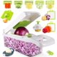 thumbnail image 3 of MAIPOR Picadora de verduras - Picadora de cebolla - Picadora de alimentos profesional multifuncional 15 en 1 - Picadora de cocina - Cortadora en cubitos - Picadora de verduras con recipiente - Cortado, 3 of 4