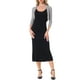 thumbnail image 2 of INSPIRAR CHIC Blusas Semitransparentes para Mujeres Elegantes con Mangas 3/4 Cárdigan Bolero Shrug Gris Claro M, 2 of 6