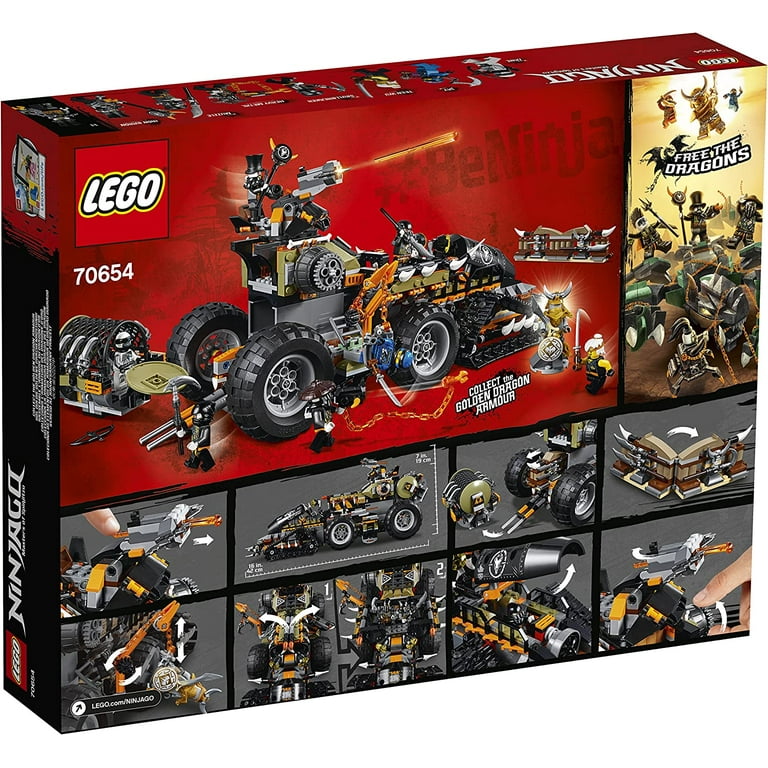 LEGO Ninjago Dragon Hunters Dieselnaut Toy Tank, Ninja Warriors