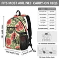 thumbnail image 3 of JIALIOU 14" Laptop Backpack Waterproof Airline Approved Stylish Casual Daypack for Travel Business College Work, Vintage Watermelon, 3 of 8