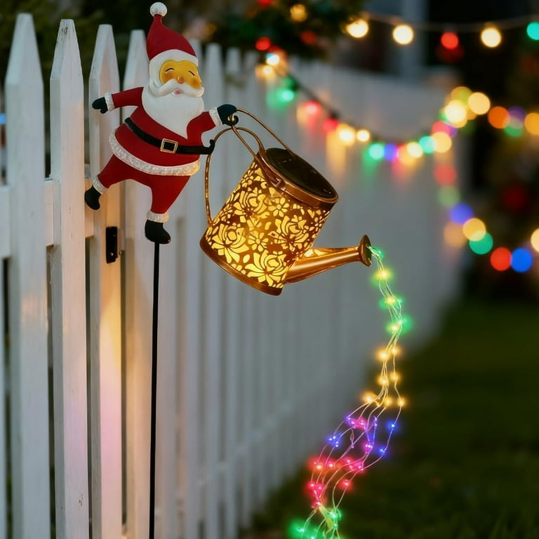 Christmas Solar Kettle Lights, Christmas Santa Solar Kettle Lights