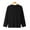 Black, variant on AXXD Black Basic Sexy Shirts for Women Summer 2024 Long Sleeved Round Neck Loose Bottomed Classic Solid Color T-shirt Long Sleeved Round Neck Tops/Shirt