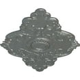 thumbnail image 3 of 67 1/8"W x 48 5/8"H x 1 7/8"P Piedmont Ceiling Medallion (Fits Canopies up to 6 1/2"), Hand-Painted Platinum, 3 of 5