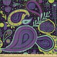 thumbnail image 2 of Ambesonne Paisley Fabric by the Yard Upholstery, Colorful Abstract Geometry, 10 Yards, Multicolor, 2 of 5