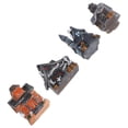 thumbnail image 4 of Halloween Resin Miniature House Figurines Micro Landscape Ornaments 4pcs Set for Spooky Home Decor, 4 of 5