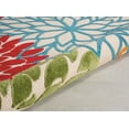 thumbnail image 6 of Nourison Tropical Oasis Indoor/Outdoor Modern Floral Green 7'10" x ROUND Area Rug, (8' Round), 6 of 7