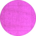 thumbnail image 1 of Ahgly Company Indoor Round Oriental Pink Traditional Area Rugs, 8' Round, 1 of 4
