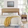 thumbnail image 5 of NPD Furniture Caine 20" Rattan Woven Nightstand in Brown/Black, 5 of 10