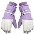 thumbnail image 2 of ShomPort Girls Boys Gloves Kids' Winter Ski Snowboard Gloves Warm Fleece Lined Windproof Snow Gloves, 2 of 9