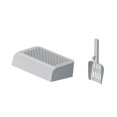 thumbnail image 2 of Accesorio para caja de arena para gatos, contenedor lavable para recolección de arena para gatitos Gris con pala, 2 of 8