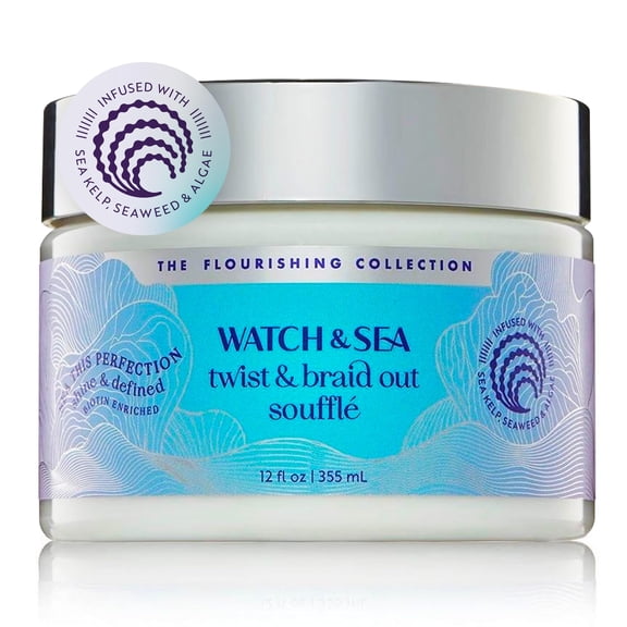 Watch & Sea Twist & Braid Out Souffle 12 fl oz