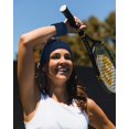 thumbnail image 5 of Suddora Juego de Muñequeras que Absorben la Humedad 2 Muñequeras y 1 Diadema Bandas Atléticas de Tela de Rizo Transpirable para Baloncesto Tenis Yoga Gimnasio Bandas para Sudor para Disfraces y Cospla, 5 of 5