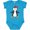 Turquoise, variant on Inktastic Cute Penguin, Girl Penguin With Red Ribbon Boys or Girls Baby Bodysuit