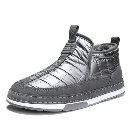

Men s Winter Snow Boots Waterproof Down Cloth Warm Cotton Shoes