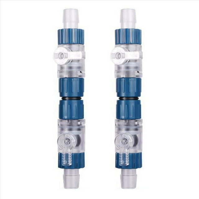 2X Filtro de Acuario de 12 mm Manguera de Agua Control de Flujo Grifo Doble Conector de Liberación Rápida Filtro de Tanque de Peces Reemplazar Accesorios