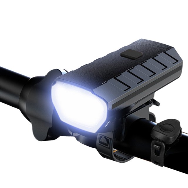Luz para Bicicleta con Bocina de Alto Decibel, Alto Brillo, Recargable, para Exteriores, Doble Bocina de Luz, Color Negro