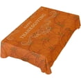 thumbnail image 5 of 54"x72" Thanksgiving Pumpkin Tablecloth, Waterproof Washable Polyester Square Table Cover, Durable Tablecloth for Kitchen Dining Table Party Decor, 5 of 7