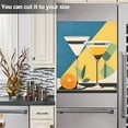 thumbnail image 3 of Yayeee Magnetic Dishwasher Cover for The Front Decoration Home Kitchen Machine Sticker Protector, Yellow Glasses, 3 of 6