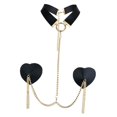 thumbnail image 4 of Bras Chain Fashion Bra Rave Body Accessories Choker Prom Women Chest Sticker Black, 4 of 8