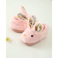 thumbnail image 5 of Baby Slippers Toddler Girls Winter Slippers Cute Rabbits Warm House Slippers Bedroom Indoor Shoes Size 1T-4T Pink, 5 of 8