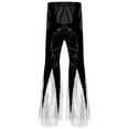 thumbnail image 4 of Haitryli Men's Sparkly Sequins Flared Night Club Disco Pants for Rave Outfits Black S, 4 of 5