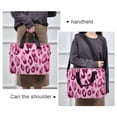 thumbnail image 6 of Iauyy 16inch Laptop Briefcase for Men/Women , Detachable Strap & Padded Compartment，Water-Resistant BagBusiness Travel File and Notepad,Artistic Illustration Of Leopard Pattern, 6 of 7