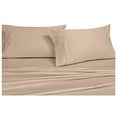 thumbnail image 1 of Royal Hotel Solid Tan 550-Thread-Count 4pc Full Bed Sheet Set 100-Percent Combed Cotton, Sateen Solid, Deep Pocket, 1 of 2