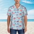 thumbnail image 2 of Balery Brain Training Camisas hawaianas de manga corta para hombre, camisas playeras de corte holgado, camisas de vacaciones con botones,Large, 2 of 7