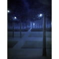 thumbnail image 2 of De Nuncques, William Degouve 19x24 Black Modern Framed Museum Art Print Titled - Night In The Park Royal, Brussels, 2 of 4