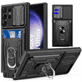 thumbnail image 2 of Shockproof Heavy Hard Phone Case with Card Slot and Metal Stand for S25 Ultra S25 Plus S25 Case Etc, 2 of 7