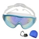 thumbnail image 1 of Gafas de natación HD de marco grande para niños | Diseño impermeable a prueba de fugas | Lentes panorámicas transparentes antivaho | Protección UV | Montura de silicona suave | Correa ajustable, 1 of 1