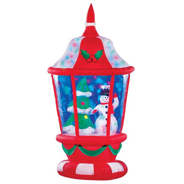 Collections Etc Inflatable Christmas Lantern Outdoor Decoration