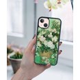 thumbnail image 5 of FINCIBO Soft Rubber Protector Cover Case for Apple iPhone 13 6.1" 2021 (NOT FIT iPhone 13 mini 5.4" 2021/iPhone 13 Pro 6.1" 2021/iPhone 13 Pro Max 6.7" 2021), Vase With Pink Roses By Vincent Van Gogh, 5 of 5