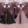thumbnail image 3 of Vestido de noche con lentejuelas y un solo hombro, estilo europeo y americano, 3 of 3