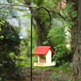 thumbnail image 3 of Shepherd Hook 65inTall 1/2in Thick Hummingbird Bird Feeder Pole Shepards Garden Hanging Plant Basket Hanger Light Solar Lantern Mason Jar Wind Chime Wedding Metal Rust Resistant Heavy Duty, 3 of 3