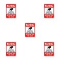 thumbnail image 3 of Justharion Simple And Clear Metal Sign For Warning In Various Places Warning Sign Service Weather-resistant 15*20cm 5Set, 3 of 6