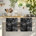 thumbnail image 4 of Black Geometric Kitchen Towels Set of 3, Contemporary Minimalism Abstract Pattern Absorbent Dish Towels for Kitchen, Microfiber Hand Towel, Quick Drying Tea Towel for Cleaning Decorative Dishcloths, 4 of 7