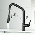 thumbnail image 2 of VIGO Utopia 14 in. H Single Handle Pull-Down Sprayer Kitchen Bar Faucet in Matte Black, 2 of 15