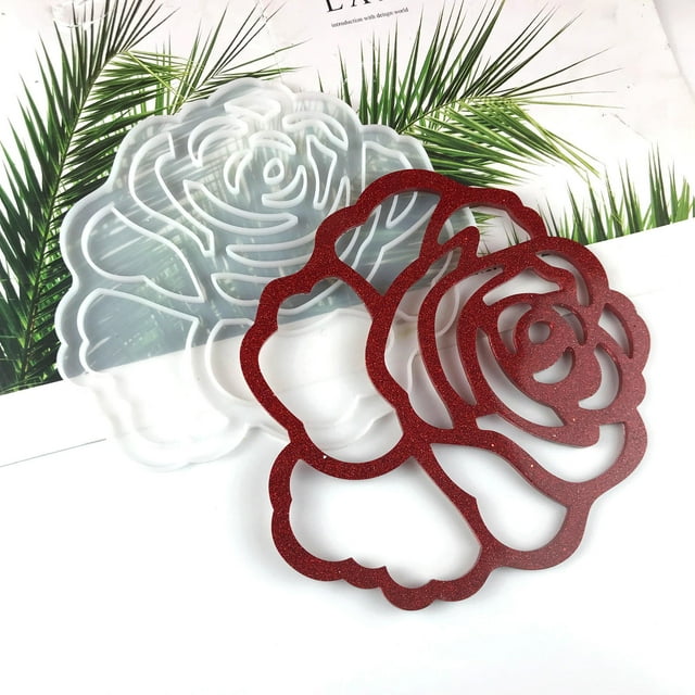 unbranded De Silicona Flexible Para Colgante De Rosa Romántica Para Proyectos Resinados