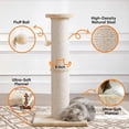 thumbnail image 4 of Cat Scratching Post 32" Tall, 5-Inch Diameter Natural Sisal Cat Scratch Post with Dangling Ball, Protect Your Furniture, Scratch-Resistant and Durable for Indoor Cats, LightGrey, Beige, 4 of 14