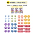 thumbnail image 6 of Wrap-It Storage Adhesive Cable Clips (42 Pack) - Cord Organizer for Desk Cable Management, Charger Cord Holder for Nightstand - Macaron, 6 of 7